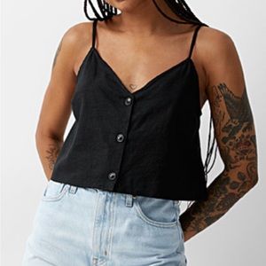 Buttons and linen square cami